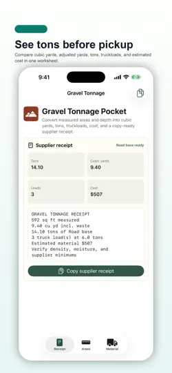 Captura de pantalla de Gravel Tonnage Pocket en iPhone 2