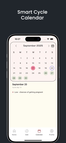 Bloom Period Calendar screenshot