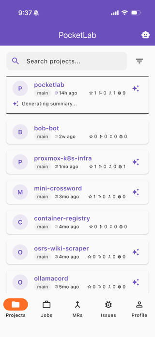 PocketLab for GitLab Screenshot 1 of 9