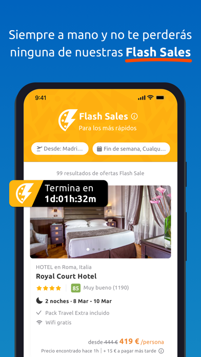 Rumbo.es - vuelos baratos Screenshot