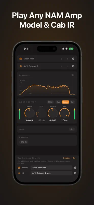 NAM AUv3: Neural Amp Modeler screenshot 1 of 5