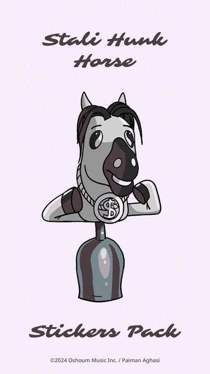 Stali Hunk Horse Stickers