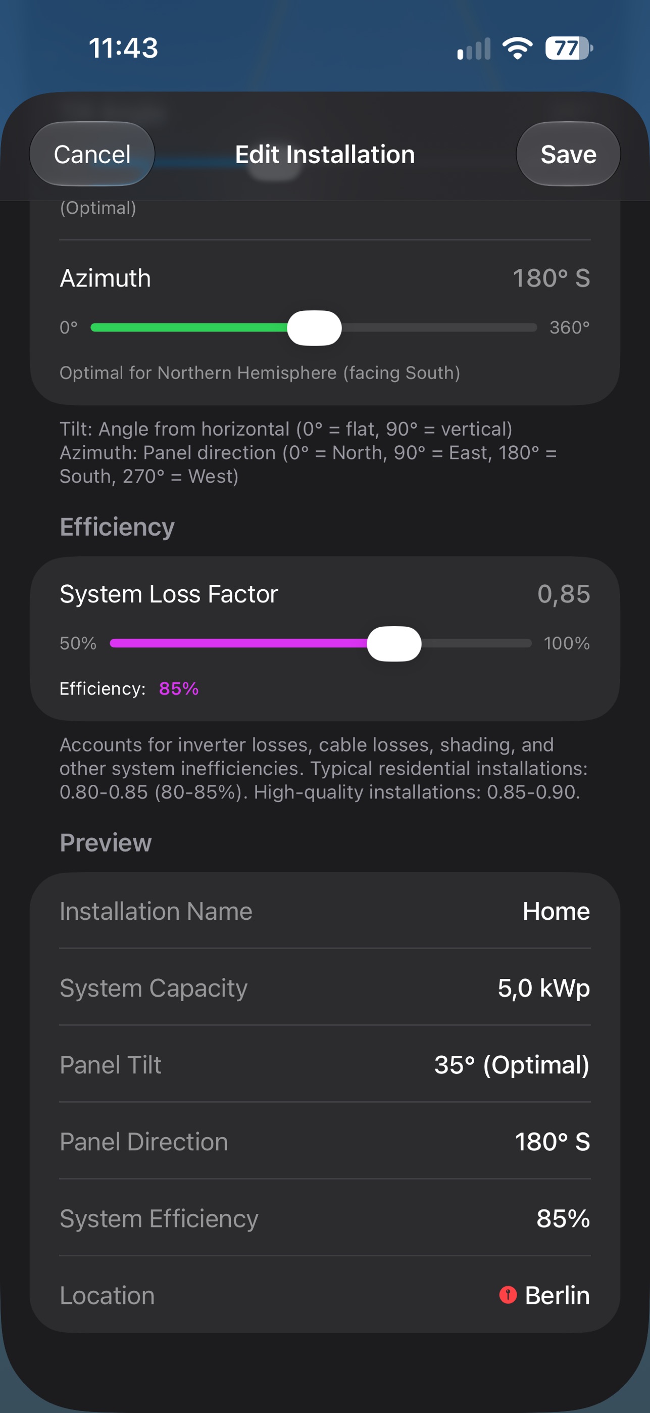 Screenshot 4 of Sunplan: Solar Forecast