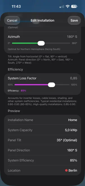 Sunplan: Solar Forecast screenshot 4