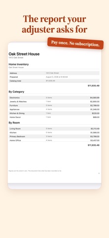 Roomkeep: Home Inventory Claim Screenshot 1 of 5