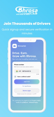 Bhrosa Cab Driver Partner Screenshot 5 of 9