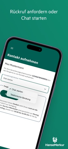 HanseMerkur ServiceApp iPhone screenshot 3