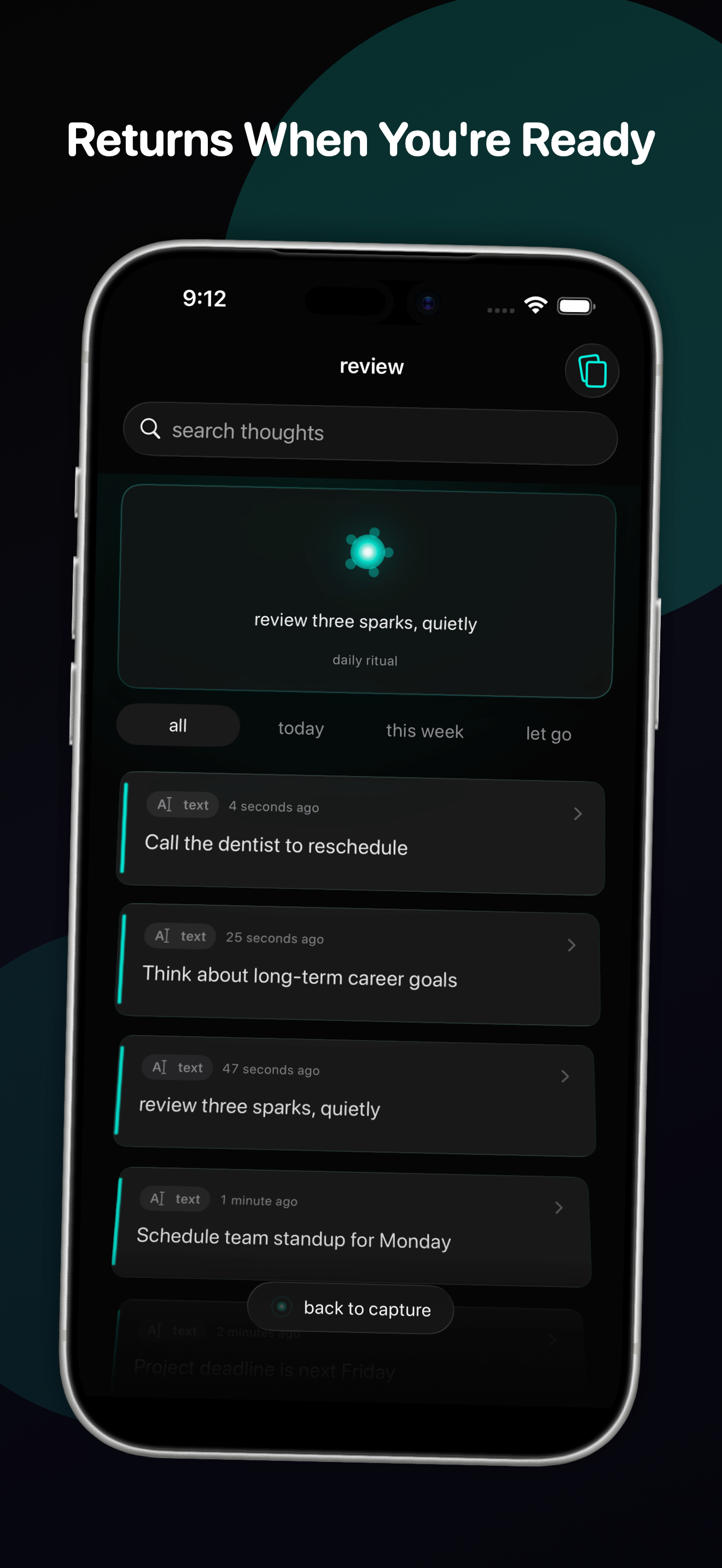 ThoughtTrack: Voice Capture