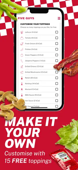 Five Guys iPhone screenshot 2