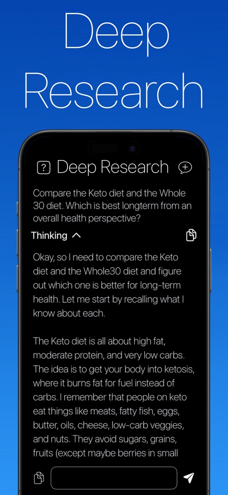 Deep Research AI Assistant R1 - Productivity App | MWM