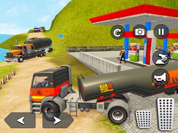 US Oil Tanker Truck Driving 3D iPad screenshot