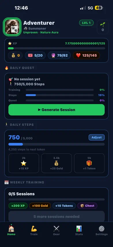 Ascension fit screenshot 1