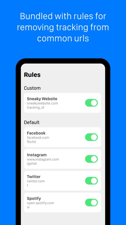 Clean Share: Remove Tracking