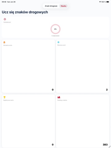 Znaki Drogowe PL - Testy 2026 iPad screenshot
