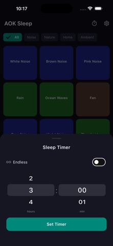 AOK Sleep iPhone screenshot