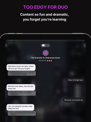 KrazyTalk: AI Language Tutor iPad screenshot