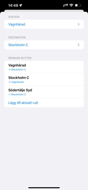 HinnerDu - Tågtider screenshot 2