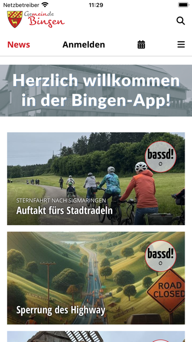 Gemeinde Bingen/Hohenzollern Screenshot