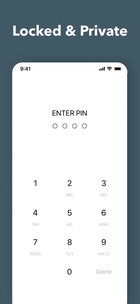 Daylio Journal - Mood Tracker - The app ensures user privacy with its 'PIN lock' security feature, requiring a personal code to access sensitive journal entries.