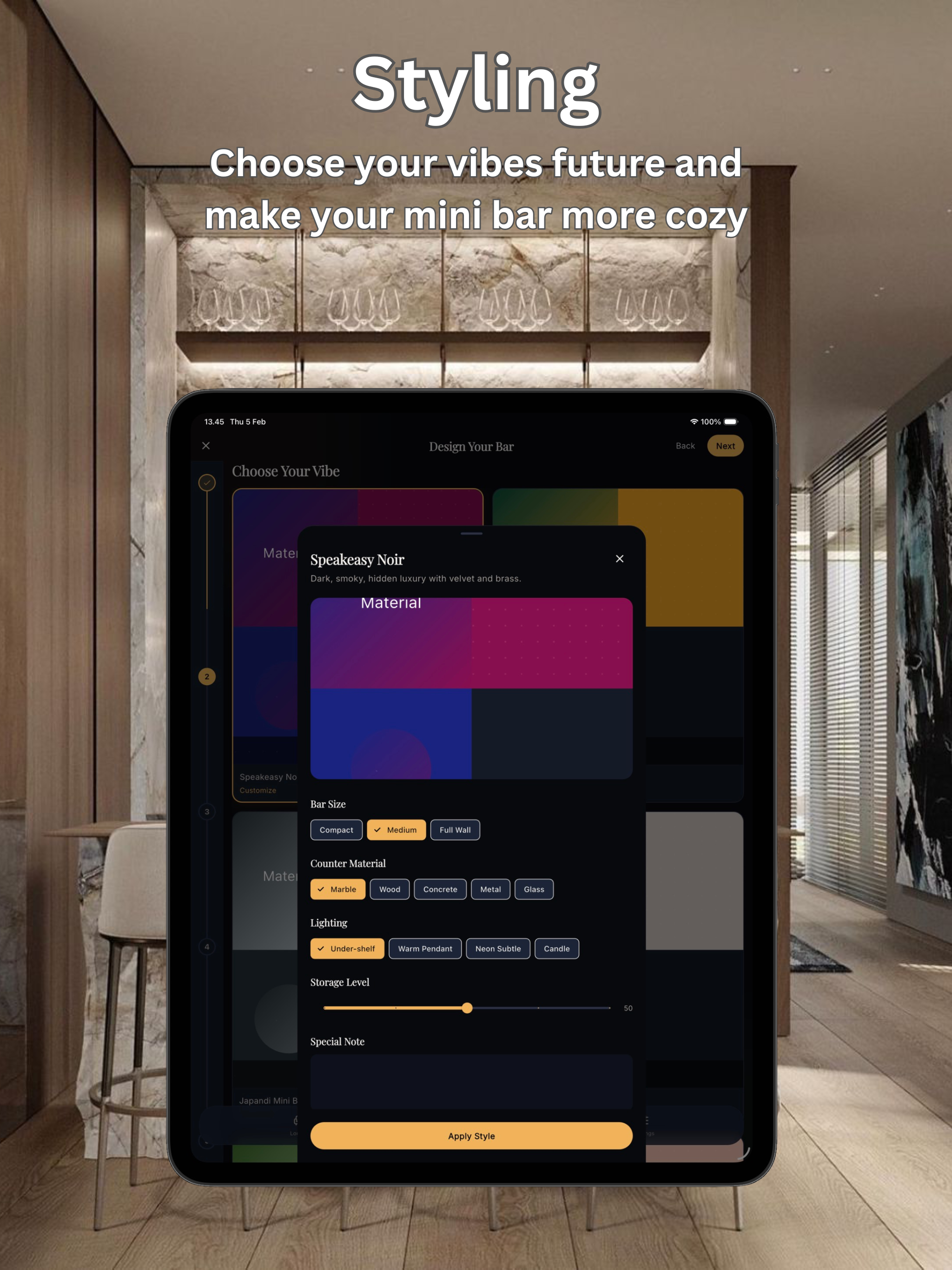 AI Mini Bar & Lounge Design