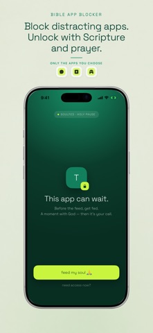 SoulFed: Bible App Blocker iPhone screenshot