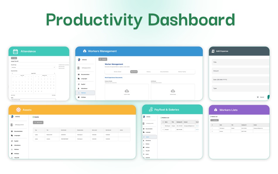 #3. HR,Payroll & Workforce Manager (macOS) By: Yasir Rafique