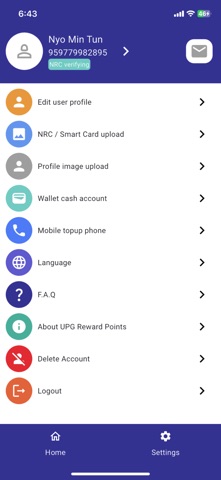 UPG Rewards screenshot