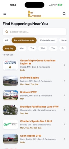 Bar Happenings Screenshot 2 of 3