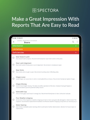 Spectora Inspection Software Screenshot 3