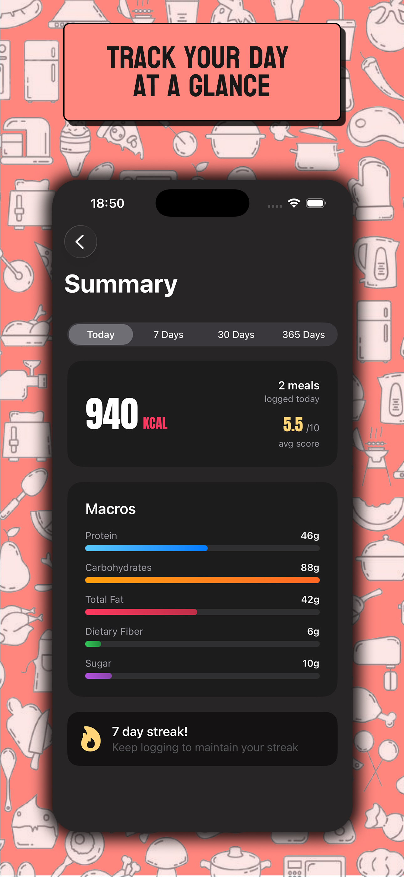 Comida: Meal Logger screenshot 7