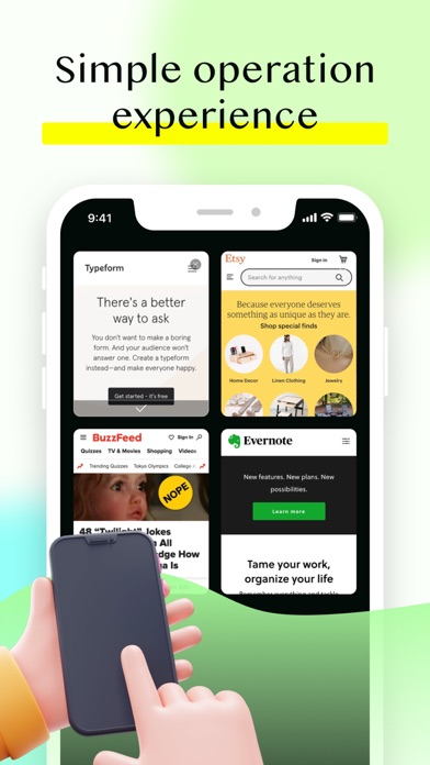 Lettuce Browser - VPN Location Screenshot