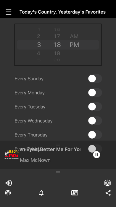 580 WKSK & 93.5 FM The Farm iPhone screenshot 4 - Entertainment app