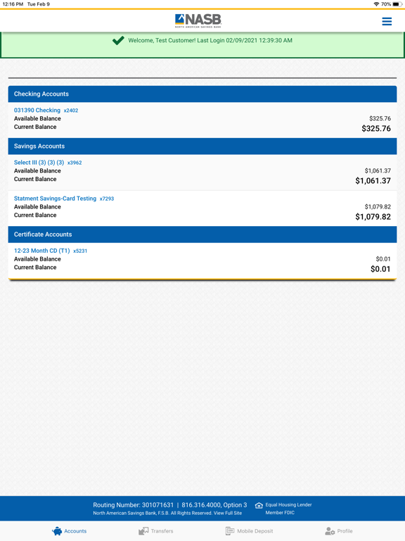Screenshot #6 pour NASB North American Sav Bank