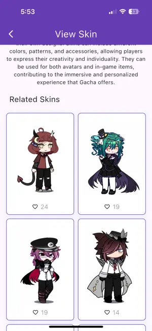 Outfits for Gacha OCs screenshot 4