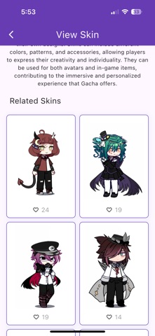 Outfits for Gacha OCs screenshot