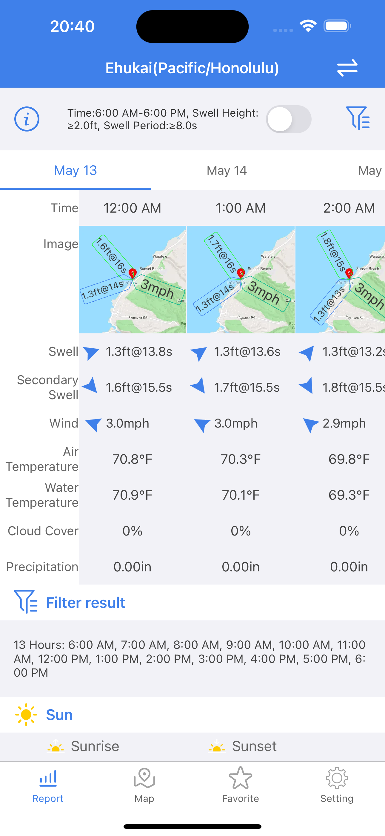 Surf Report
