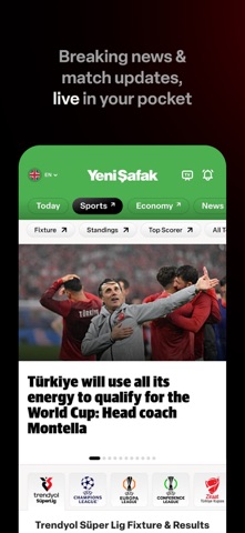 Yeni Şafak English iPhone screenshot