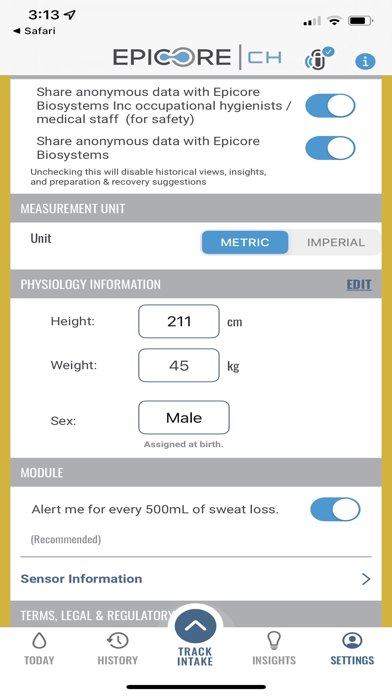 Connected Hydration iPhone screenshot 9 - Health & Fitness app