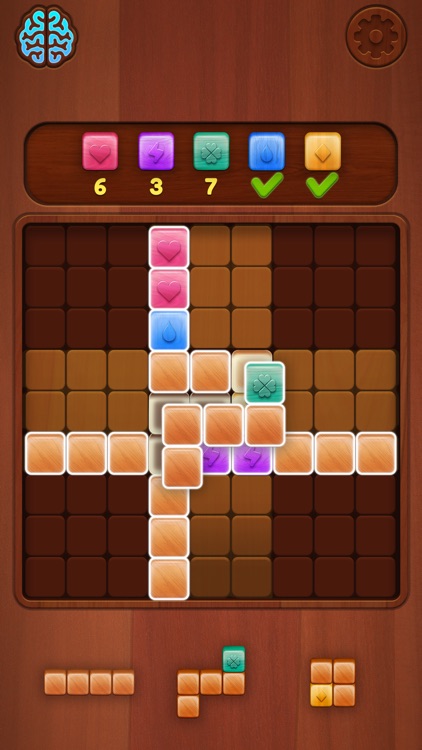 Wood Block - Brain test game