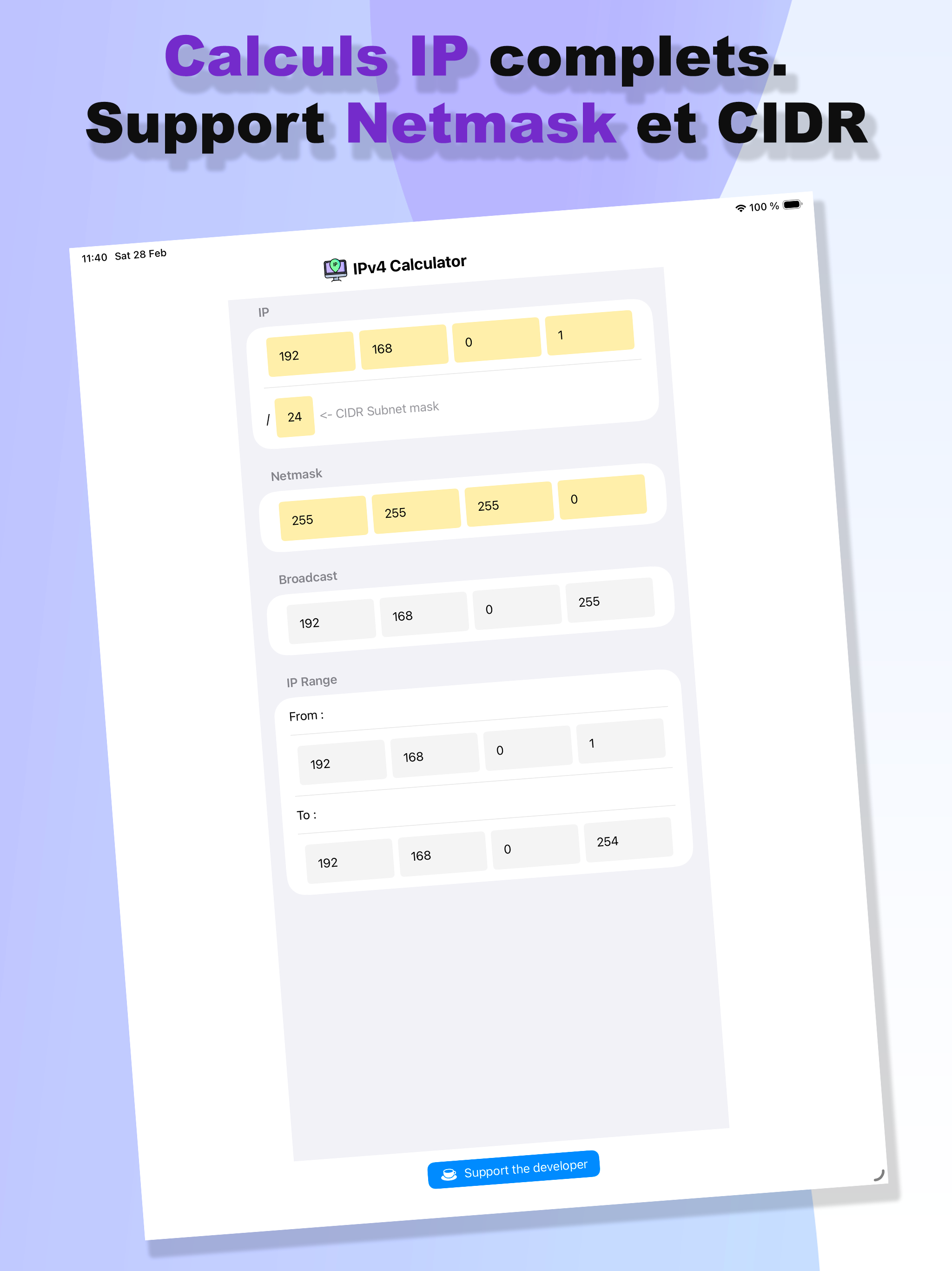 SJ IPv4 Calculator