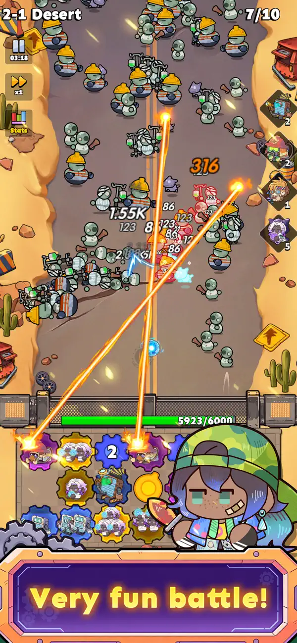 Gears Tower Defense - Merge TD iOS Mod IPA screenshot 3 - iOS game interface