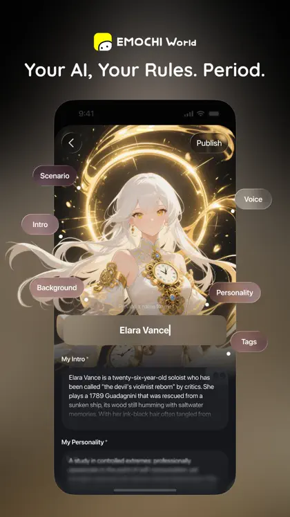 Screenshot 4 di 4 di EMOCHI World: AI Story Chat