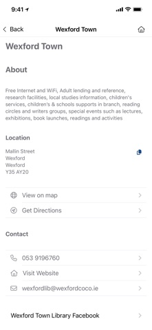 Wexford Public Libraries Screenshot 4 of 6