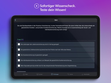 Prüfungs.TV iPad screenshot