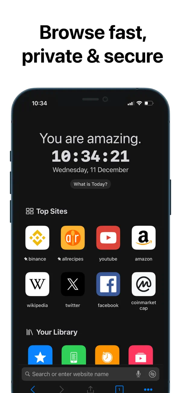 Screenshot #1 pour RedApp Lite: navigateur privé