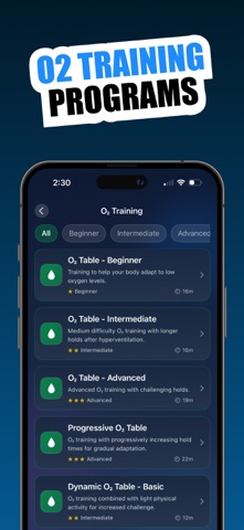Stamina Apnea Trainer: ApneaX screenshot