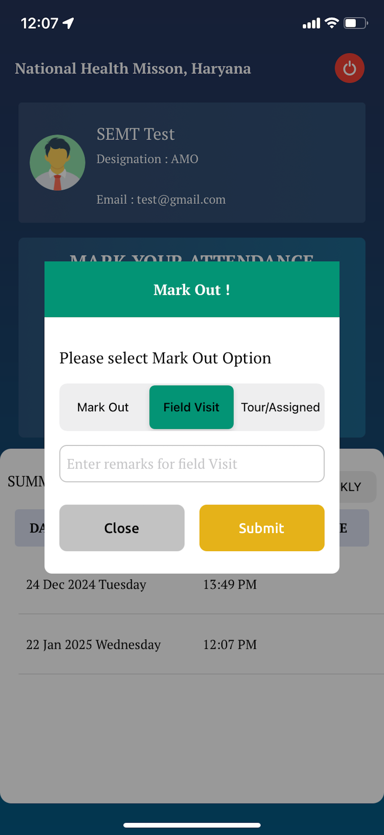GeoFenced Attendance HRY screenshot 7