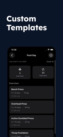 Ridge: Strength Training Log screenshot