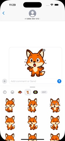 Cutie Fox Sticker Screenshot 5 of 5