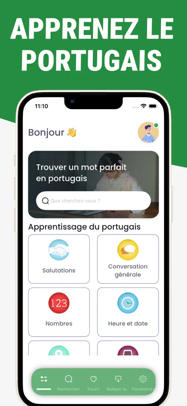 Screenshot #1 pour • Apprendre le Portugais